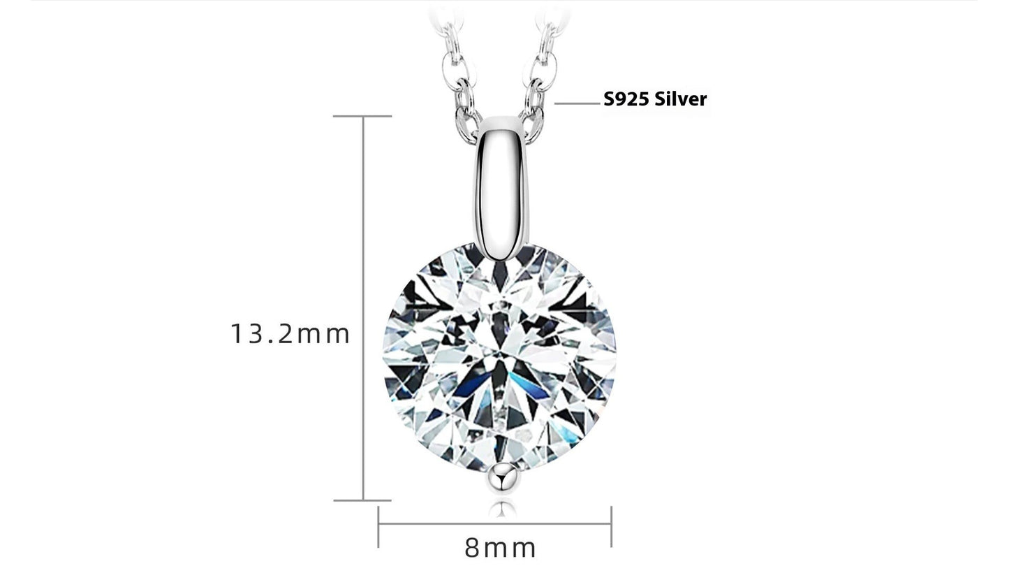 Enchanting Mermaid Tears Moissanite Necklace - S925 Sterling Silver Teardrop Pendant