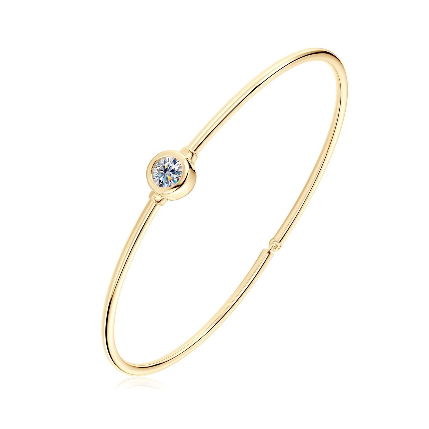 S925 Sterling Silver Moissanite Tennis Bracelet - Elegant Chain Bracelet
