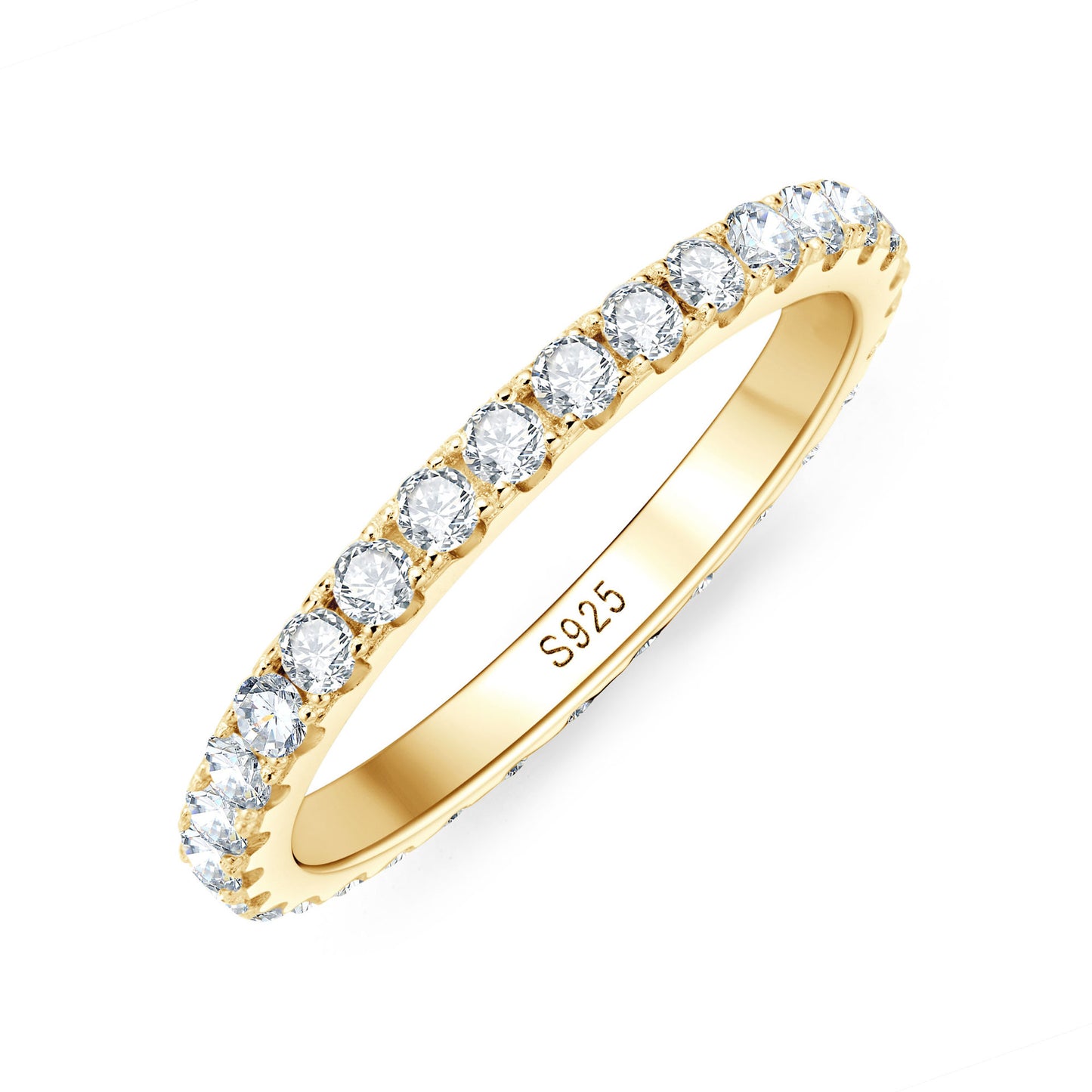 Bohemian Moissanite Row Ring - S925 Sterling Silver Versatile Band Jewelry