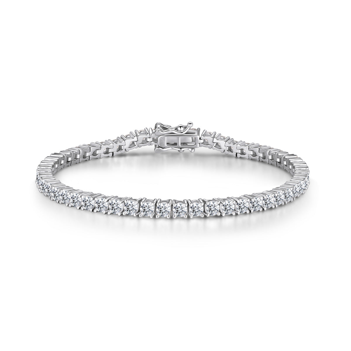 Luxury Full Diamond Tennis Bracelet - S925 Sterling Silver Women's Chain