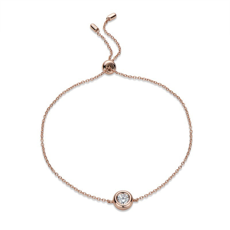 Bubble Moissanite Bracelet - 925 Sterling Silver Minimalist Jewelry for Women
