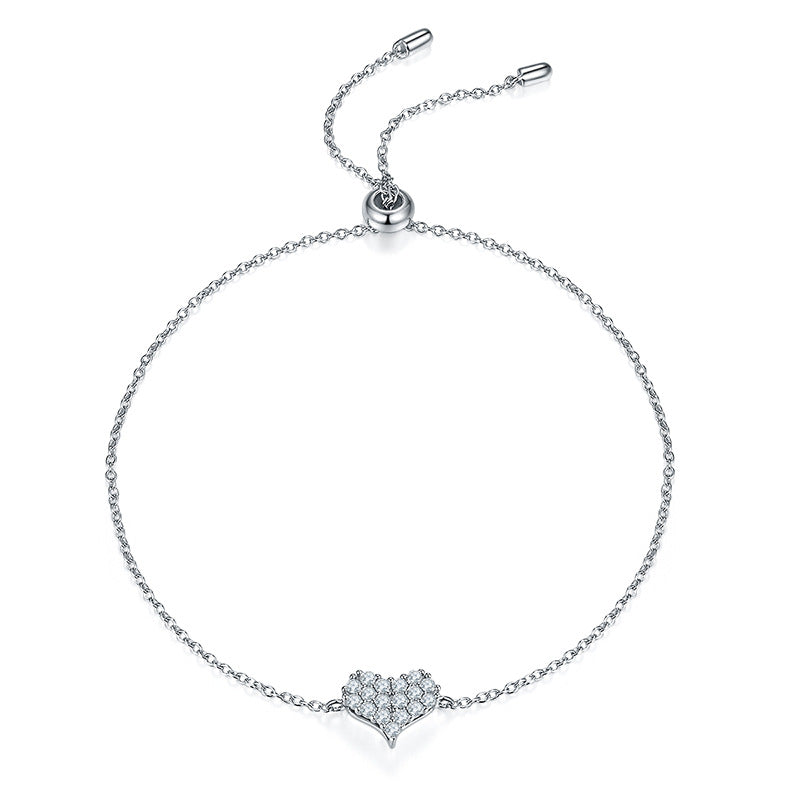 Bubble Moissanite Bracelet - 925 Sterling Silver Minimalist Jewelry for Women