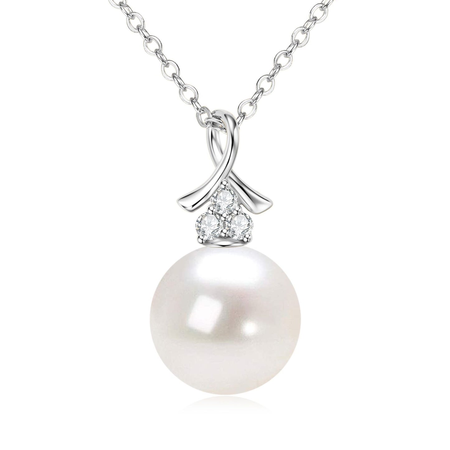 Natural Freshwater Pearl Pendant Necklace - S925 Sterling Silver Premium Jewelry for Women
