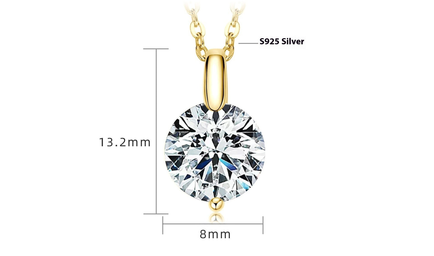 Enchanting Mermaid Tears Moissanite Necklace - S925 Sterling Silver Teardrop Pendant