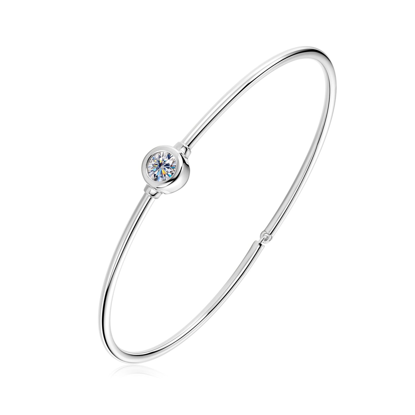 S925 Sterling Silver Moissanite Tennis Bracelet - Elegant Chain Bracelet