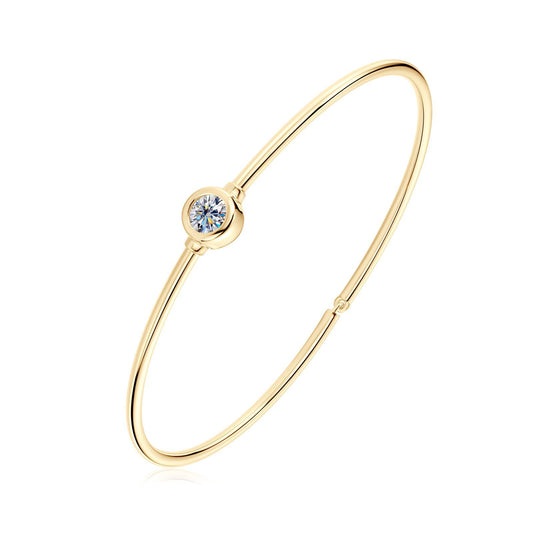 S925 Sterling Silver Moissanite Tennis Bracelet - Elegant Chain Bracelet