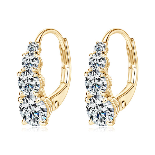 S925 Sterling Silver Meteor D Color Moissanite Earrings - Shooting Star Drop Earrings