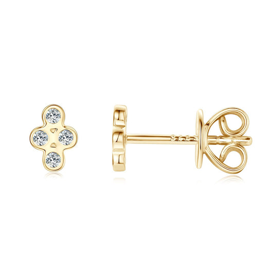 S925 Sterling Silver Star Stud Earrings - Geometric Sparkle Earrings