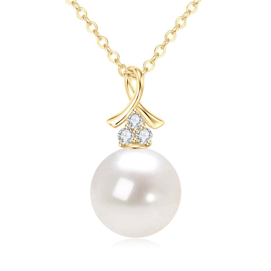 Natural Freshwater Pearl Pendant Necklace - S925 Sterling Silver Premium Jewelry for Women